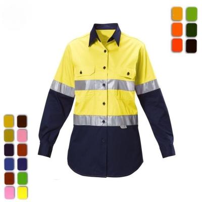 China ODM Reflective Safety Shirts Quick Dry Work Construction Reflective Polo Shirts for sale