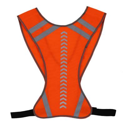China Adjustable Reflective Running Vest Elastic With LED Warning Lights for sale