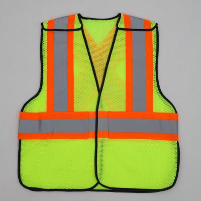 China Breathable Reflective Safety Vests High Visibility Vest With Zipper Closure for sale