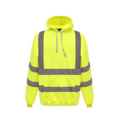 China Zipper Closure Reflective Safety Hoodies Outdoor Custom Hi Vis Hoodie for sale