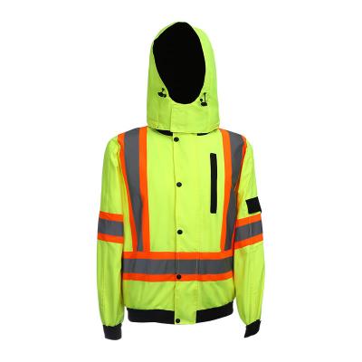 China SGS Reflective Safety Jackets Windproof Hi Vis Waterproof Jacket for sale