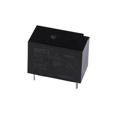 China 5A SPST 24 Volt Relay 4 Pin Power D 4KV Dielectric Withstand PCB Mount RJA-124DM for sale