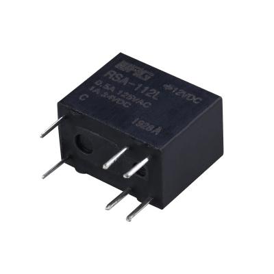 China SPDT 6 Pins 1A 12V Signal Relay 0.15W Mini PCB Mount RSA-112L For Traffic System for sale