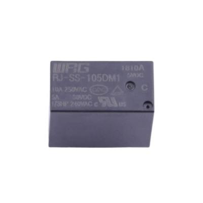 China 10A DC 5V 0.45W Power Control Relay SPST PCB Flux Resistance RJ-SS-105DM1 for sale