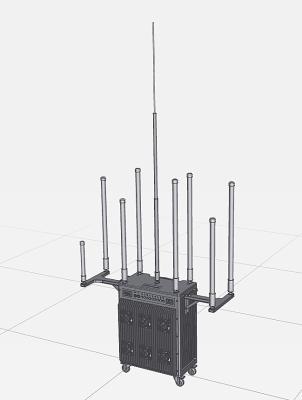 China High Security Military Signal Jammer 20MHz To 6GHz Frequency for sale