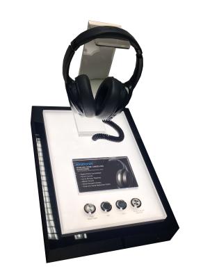 China Desktop Sturdy Acrylic Headphone Display , Eco Friendly Multipurpose Earphone Hanger for sale