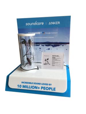 China PMMA Waterproof Retail POP Displays Multiscene For Earphones for sale