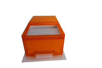 China Pull Out Storage PDQ Display Box Portable Multiscene PMMA Material for sale