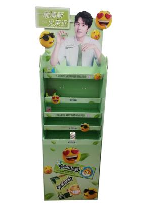 China 5 Layers Cardboard Retail Floor Displays Stands Multiscene Lightweight for sale