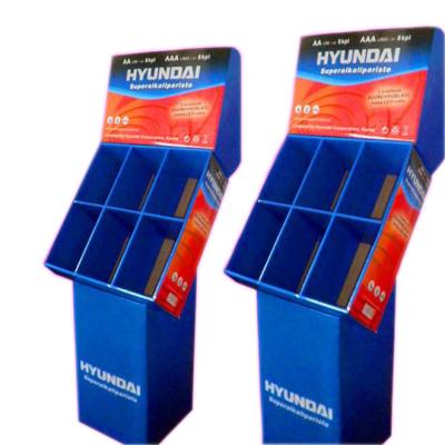 China Floor Display Rack Cardboard PDQ Displays Aesthetically Pleasing PDQ Tray Display for sale