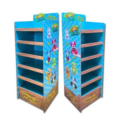 China Corrugated Toy Display Rack For Supermarket Multipurpose Recyclable for sale