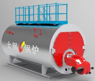 China Sistema de combustible dual Tipo WNS Caldera de vapor de gasóleo Caldera industrial Industria papelera en venta