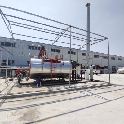 China Caldera de gasóleo 6.8t-62t Patín que monta la caldera de vapor de fuego diesel industrial Firetube en venta