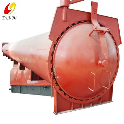China Máquina de processamento de madeira de impregnação Vaso de pressão Tanque de tratamento de madeira à venda