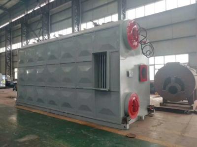 China PLC Controlled Industrial Double Drum Steam Boiler With Explosion Door for sale
