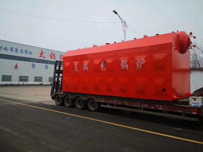 China Caldera de tubo de agua a carbón con puerta de explosión Caldera de vapor a carbón industrial en venta