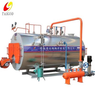China Caldera de vapor de gas industrial PLC de caldera de gasóleo de montaje sobre patines en venta