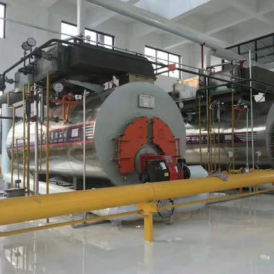 China Horizontal Gas Fired Hot Water Boiler Industrial 0.35-14MW Capacity Q235B Material for sale