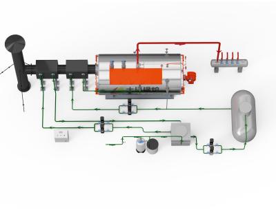 중국 Horizontal Firetube Steam Boiler Diesel Fuel 10 Ton Favorable 판매용