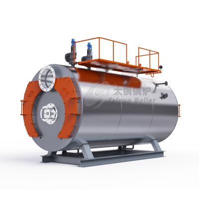 China Calderas de agua caliente de gas eficientes con sistema de control PLC Capacidad 0,35-14MW en venta