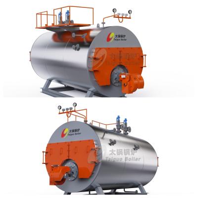 China WNS série horizontal caldeira de vapor sistema de controle PLC é seguro e confiável à venda
