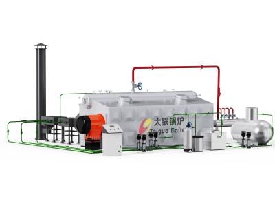 China SZS Serie de petróleo y gas Industrial de la caldera de vapor estructura de tubería de agua en venta