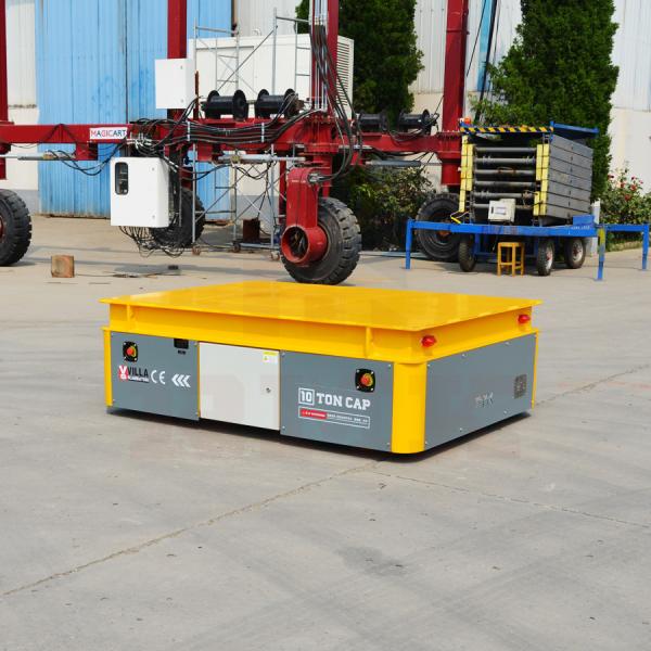 Quality 10Ton Steel Billet Battery Transfer Cart Remote Battery Operated Transfer for sale