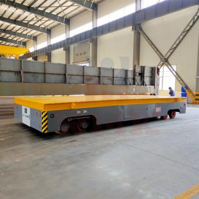 China Model Workpieces 40T Electric Transfer Cart Maintenance Free Transfer Wagon for sale
