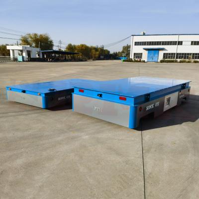 China 150t Material Transfer Cart Polyurethane Coated Rubber Wheel for sale