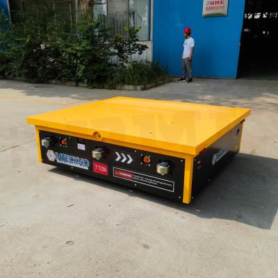 China PLC Program Electric Transfer Cart 7 Tons Motorized Transfer Cart for sale
