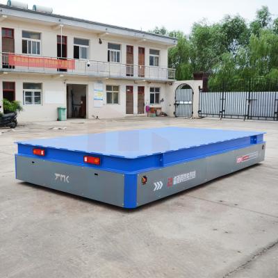 China Differential Steering Remote Trolley Transfer 20T Steel Cart Transfer for sale