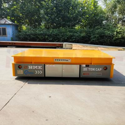 China 25T Electric Transfer Cart PLC Coil Transfer Trolley Electromagnetic Brake for sale