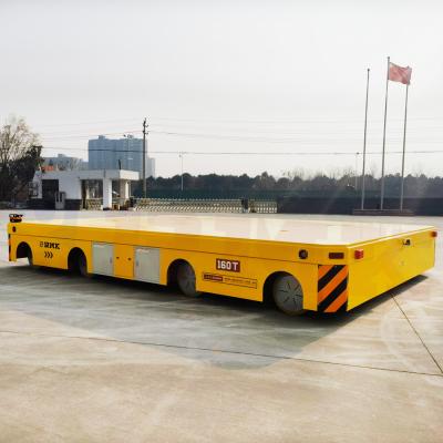 China Omnidirectional Moving Trackless Transfer Cart 160T Trolley Transfer for sale
