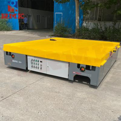 China Battery Electric Transport Cart 10T Industrial Material Handling Trolley for sale