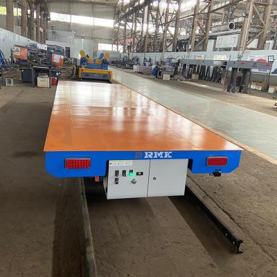 China 10T On Rail Material Transport Platform Industrial Workshop Transfer Trolley for sale