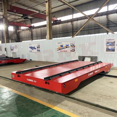 China Bay To Bay Battery Transfer Cart 20Ton Roll Materials Rail Transfer Trolley for sale