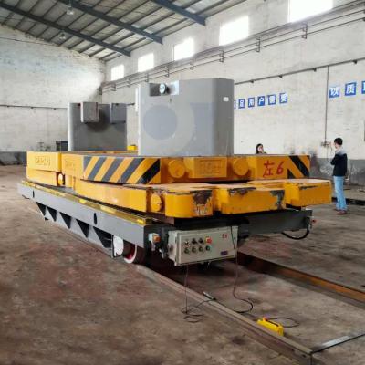 China Trolley ferroviario motorizado personalizado 1000 toneladas carros de manipulación de materiales industriales en venta