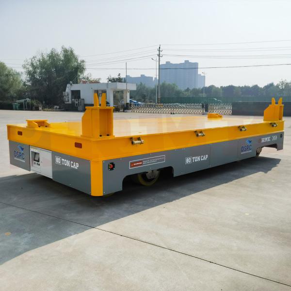 Quality 80T Trackless Transfer Trolley Factory Workpiece Agv Transfer Cart for sale