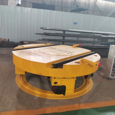 China Turntable 20T Industrial Rail Cart For Parallel / Cross Tracks , Wall Corners for sale