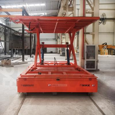 China 2T Lifting Table Transfer Cart Productie Logistiek Battery Transfer Trolley Te koop