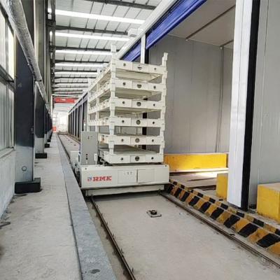 China Workshop Material Automated Guided Carts Motorised Pallet Transfer Car PLC Control for sale