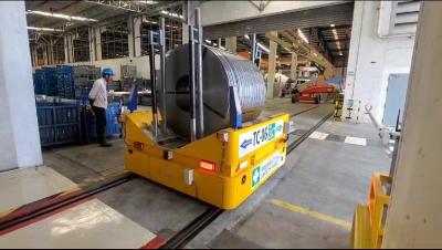 中国 Battery Powered Coil Transfer Cart 1-500 Ton Rail Trolley 販売のため