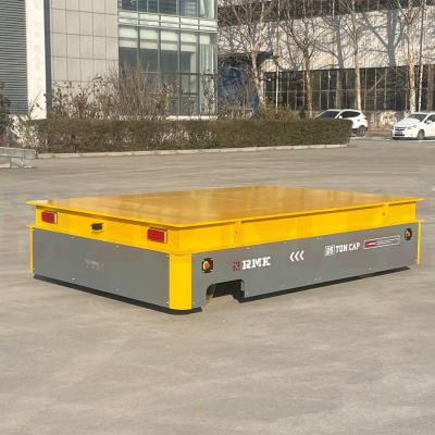 China 20T Electric Platform Truck  With Steering Wheels Transfer Trolley à venda