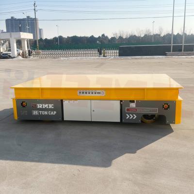 China 20T Trackless Material Handling Trolley Battery Powered Transfer Cart zu verkaufen