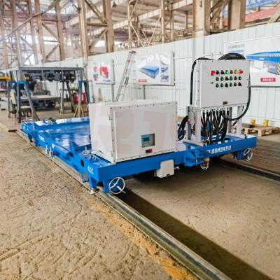 Chine Heavy Load Customized 15 Tons Steel Battery Track Automatic Transfer Cart à vendre