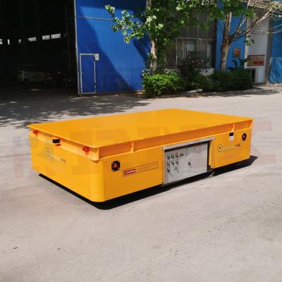 中国 Industrial Heavy-Duty Electric Trackless Transport Cart 10 Tons Transfer Cart 販売のため