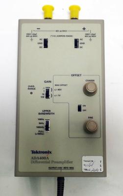 China 2 port Active TEKTRONIX ADA400A Differential Preamplifier 10 μV/Div Sensitivity Tested for sale