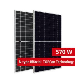 China Módulo fotovoltaico bifacial totalmente preto 415w 410w Topcon célula fotovoltaica 182mm*182mm à venda