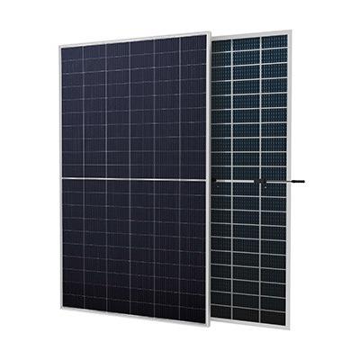 China Módulo fotovoltaico de vidro duplo bifacial 595W 605W painel solar tipo N à venda