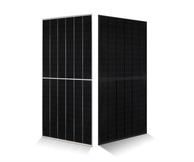 China Tecnologia de células TOPCon Módulo fotovoltaico totalmente preto com caixa de junção IP68 à venda